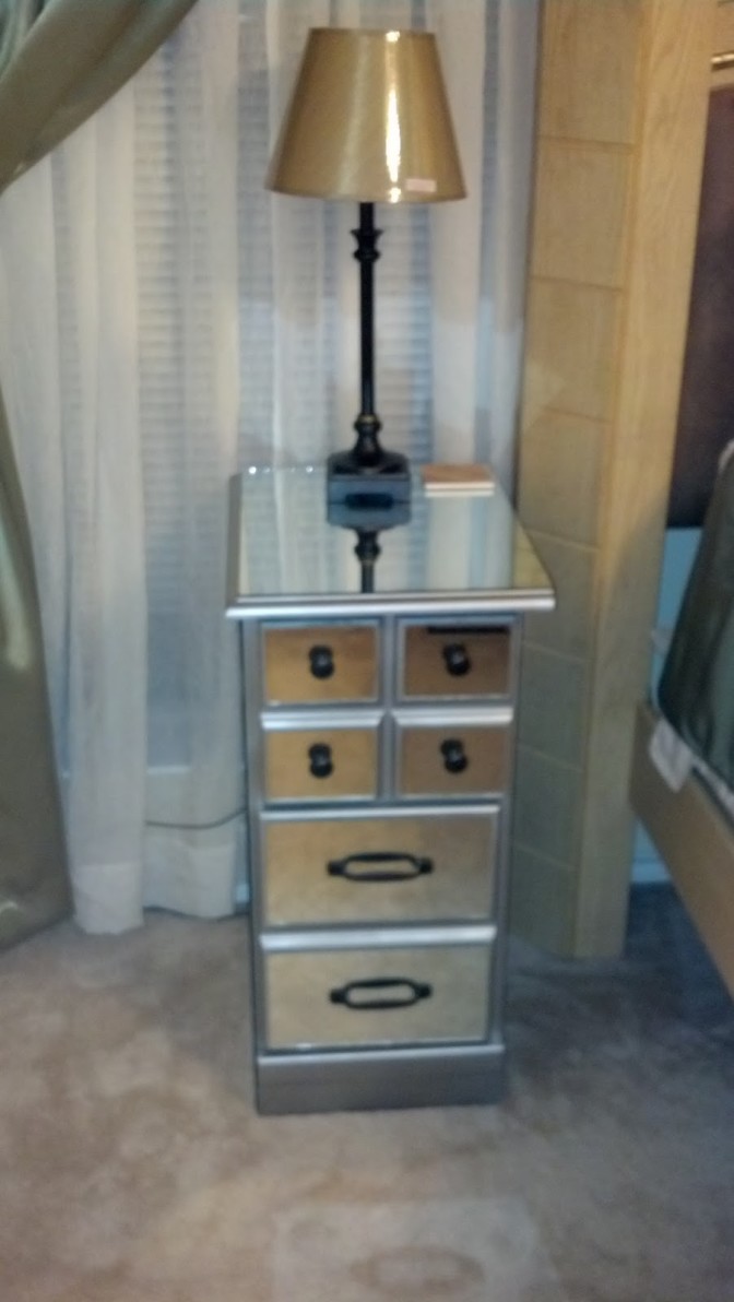 Mirrored nightstands diy