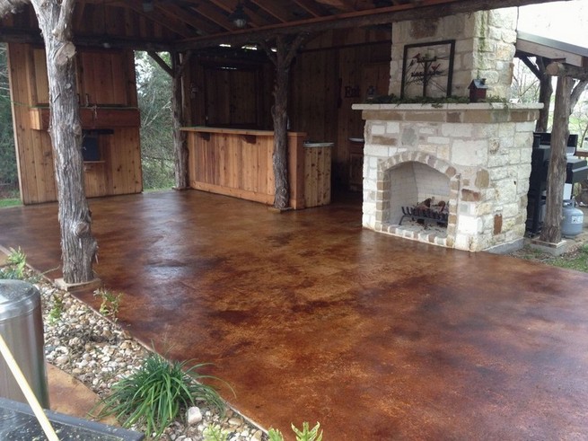 Faux Painting A Concrete Patio