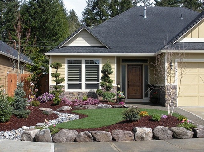 Simple Landscaping Ideas Front Of House