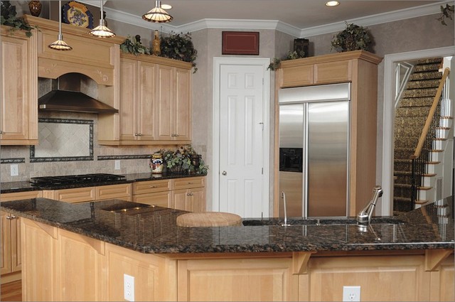Kitchen black granite countertops white cabinets
