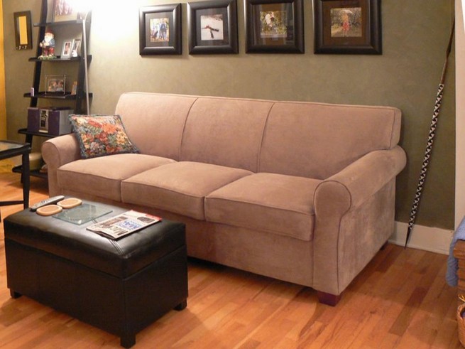 Corner settee with sofa bed