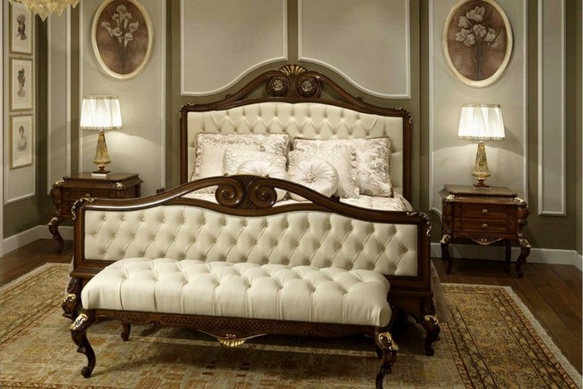 Luxury walnut bedroom furniture