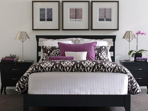 Purple bedroom ideas and the colors combinations