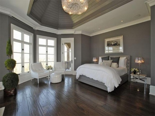 Bedroom paint ideas with brown furniture