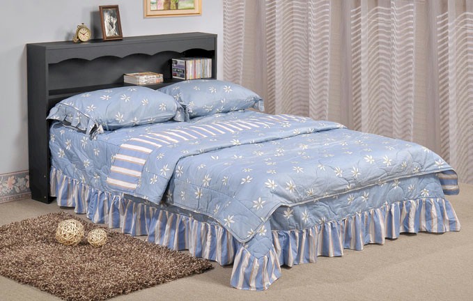 Twin headboard with shelf