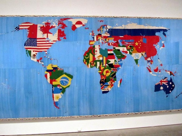 Tapestry Map Of The World