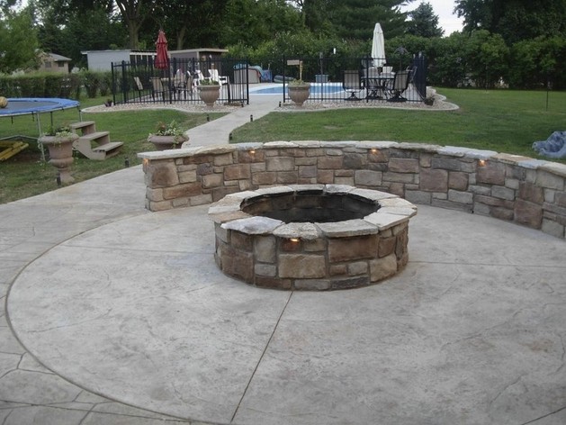 Round Cinder Block Fire Pit