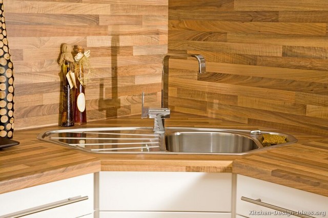 Corner kitchen sink decorating ideas