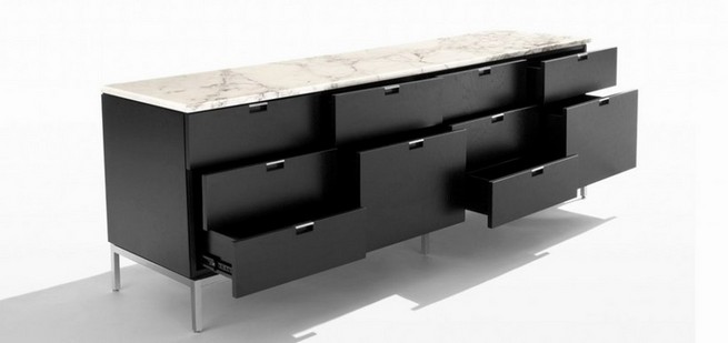 Office credenza black