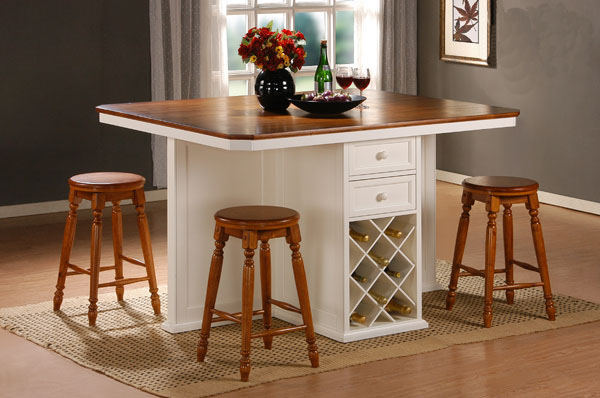 Kitchen table with storage ideas