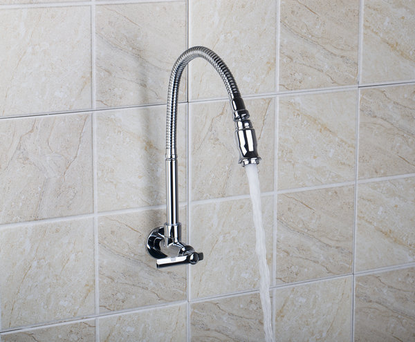 Replacing wall mount kitchen faucet