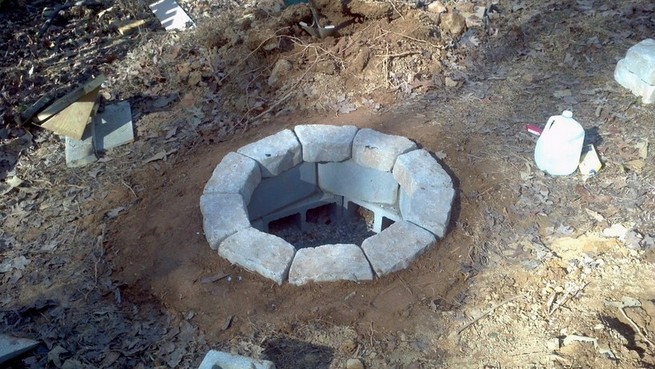 Cinder Block Fire Pit For Outdoor