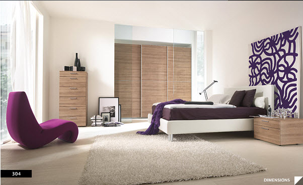 Purple bedroom wallpaper ideas
