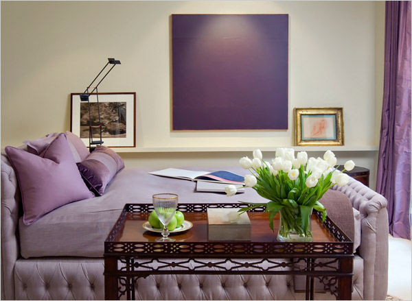 Purple bedroom interior design ideas