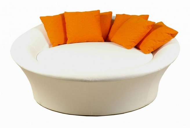 Round bed sofa