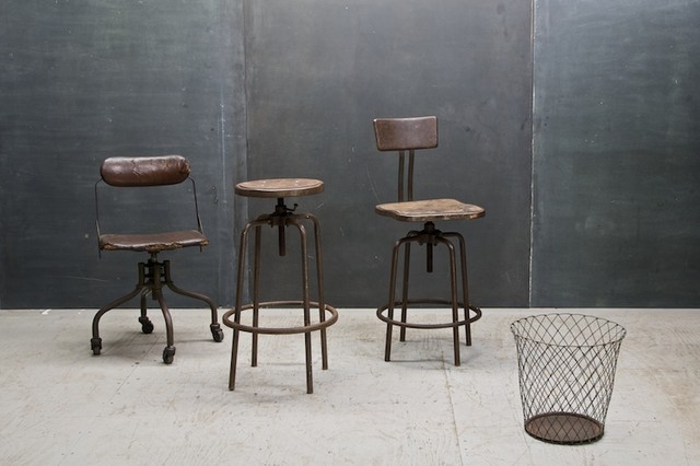 Industrial bar stools vintage