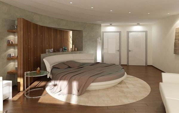 Round bed – unusual and practical