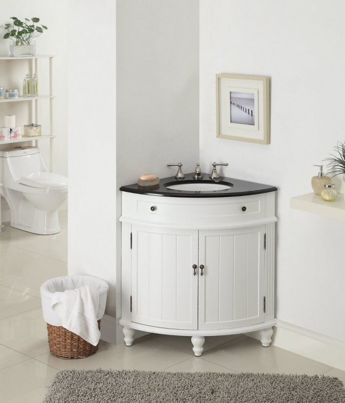 Corner bathroom sink dimensions