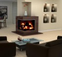 How to design a living room without a fireplace