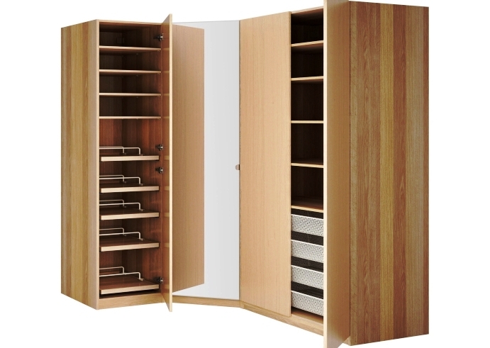 Free standing closets wood