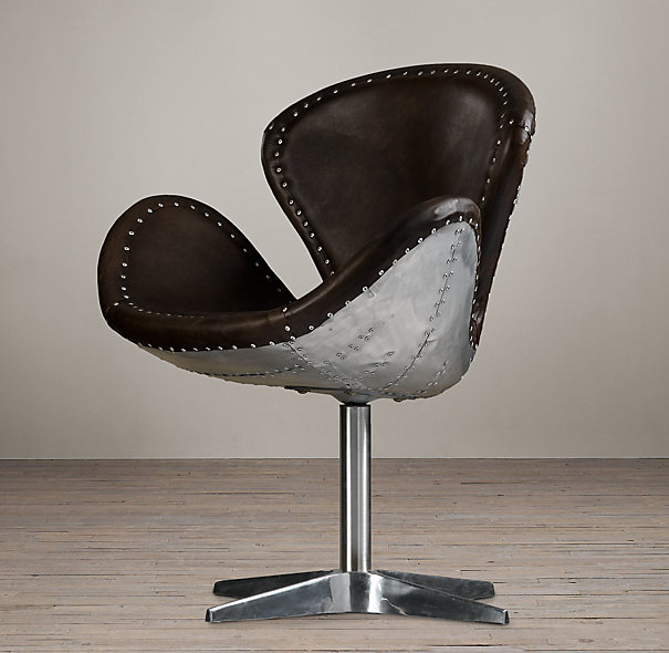 Leather desk chair no wheels