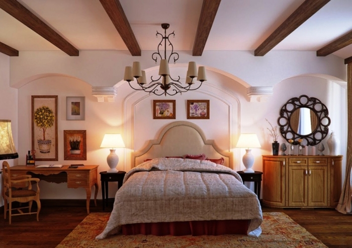 Awesome Classic Beige Oak Bedroom