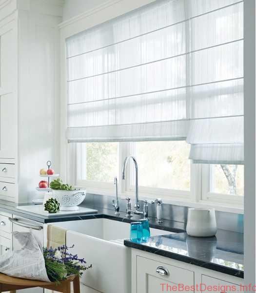 Modern Window Treatment Ideas For Kitchen Shades