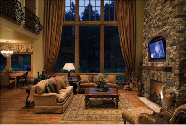 Log Cabin Bedroom Curtains