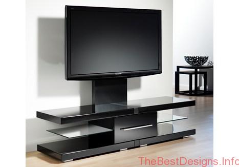 TV Stand With Mount DIY Black