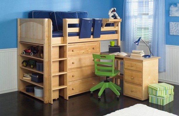Loft Beds With Desk Real Wood