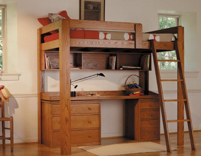 Loft Bed With Desk Full