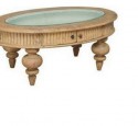 Oval Shadow Box Coffee Table