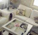 White Shadow Box Coffee Table