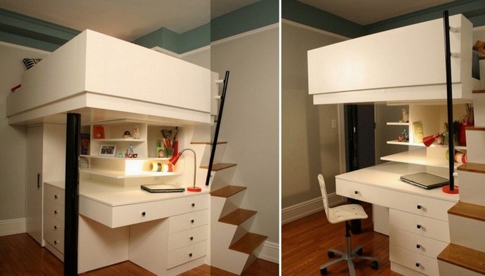 Loft Bed With Desk Used