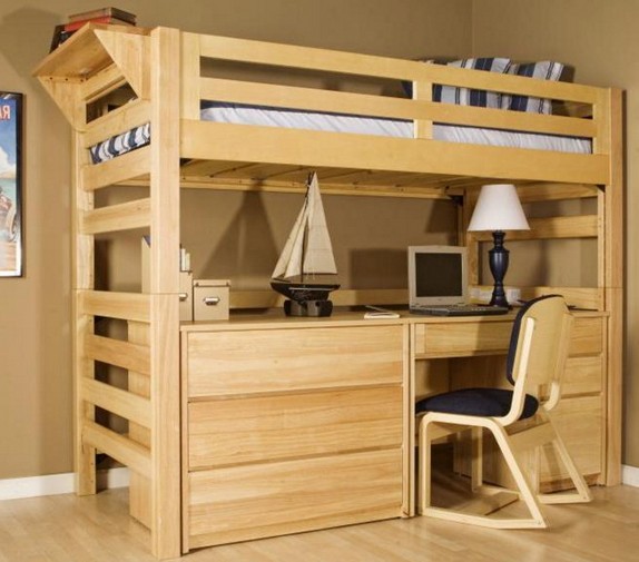 Loft Bed With Desk And Drawers