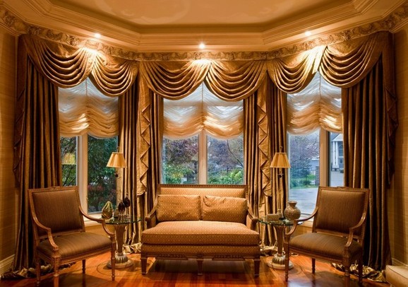 Bow Window Treatment Ideas Living Room