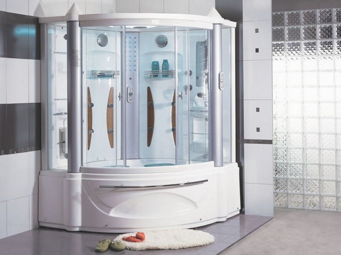 Corner Bathtub Shower Combo