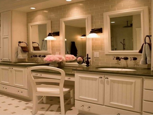 Lighted Vanity Mirror Table