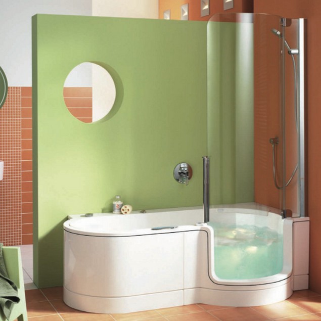 Corner Tub Shower Combo