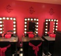 Lighted Vanity Table With Mirror And Bench