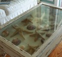 Antique Shadow Box End Table