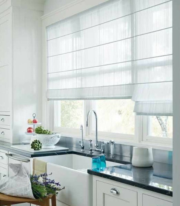 Window Treatments For White Kitchen