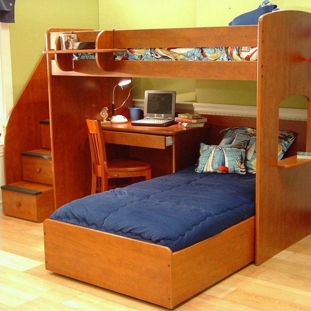 Loft Bed With Desk Double