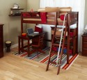 Mid Height Loft Bed With Desk