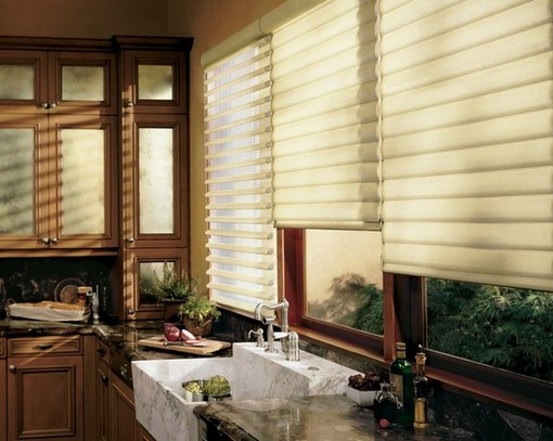 Window Treatments Kitchen Tiers