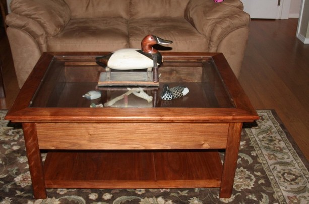 Coffee Table With Shadow Box Top