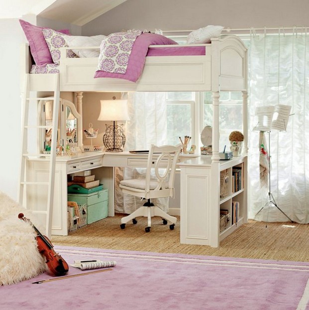 Loft Bed With Desk Below